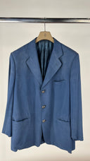 Giacca bluette in seta vintage GIANNI VERSACE