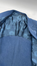 Giacca bluette in seta vintage GIANNI VERSACE