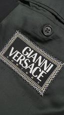 Giacca nera mono bottone GIANNI VERSACE couture