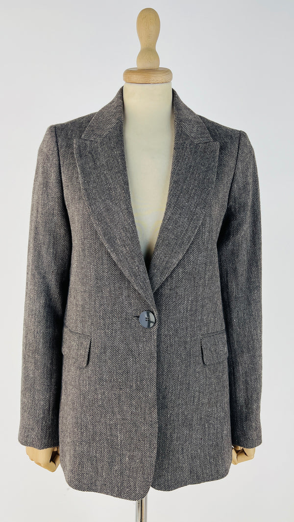 Blazer sfoderato melange