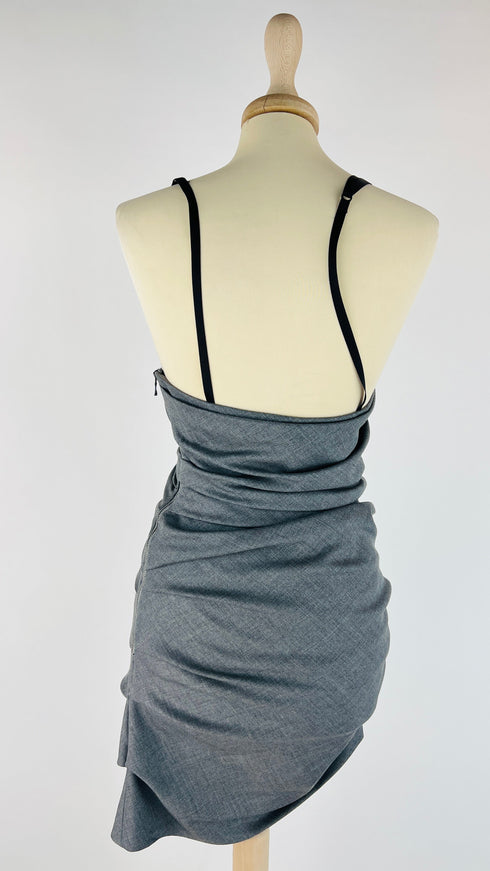 Abito corto arricciato