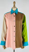 Camicia color-block