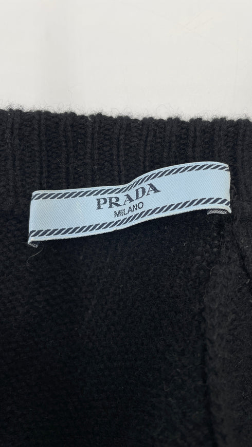 Abito lungo cashmere e nylon