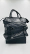 Borsa pelle intrecciata