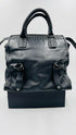 Borsa pelle intrecciata
