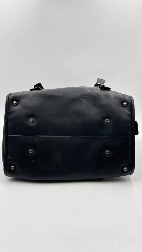 Borsa pelle intrecciata