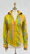 Camicia sfiancata a righe