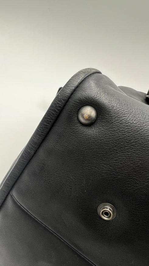 Borsa pelle intrecciata