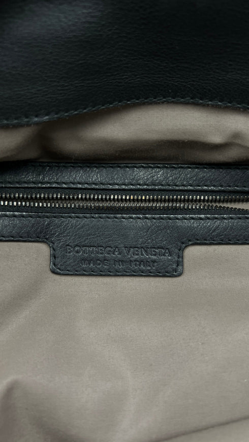 Borsa pelle intrecciata