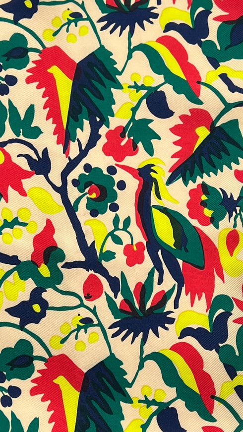 Blusa girocollo a fiori