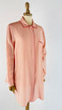 Camicia in seta rosa
