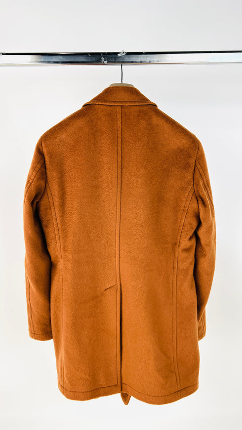 Cappotto doppiopetto arancio