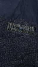 T-shirt blu girocollo con taschino SACAI