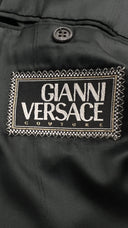 Completo vintage gessato blu GIANNI VERSACE couture