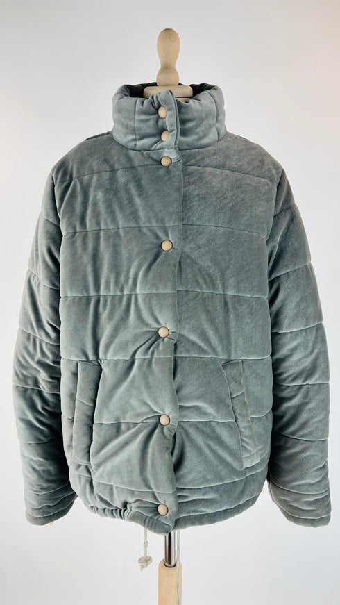 Piumino effetto suede