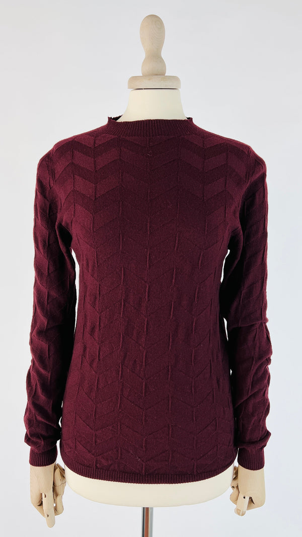Pullover maglia spiga