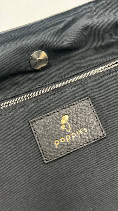 Maxi tote bag in pelle