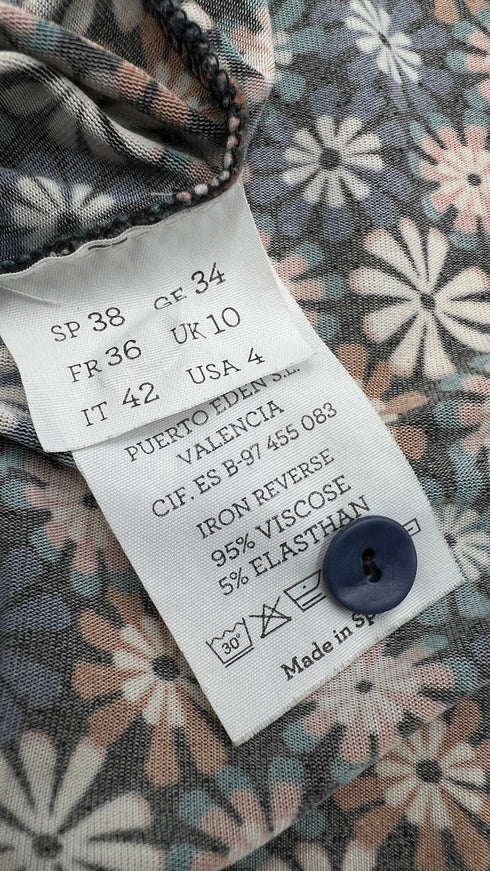 Camicia in jersey floreale