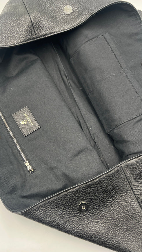 Maxi tote bag in pelle