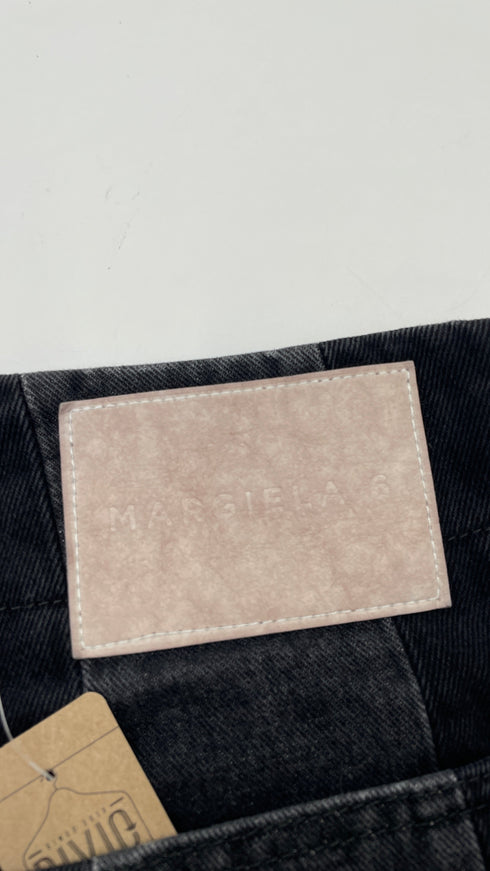 Pantaloni patchwork righe