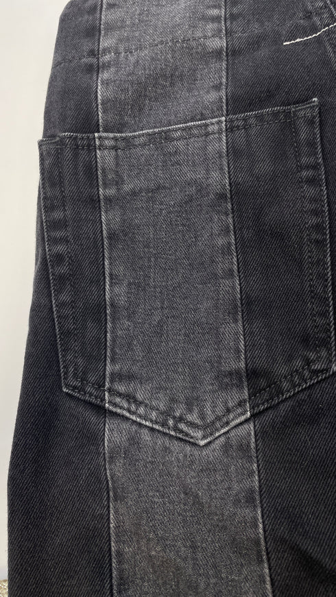 Pantaloni patchwork righe