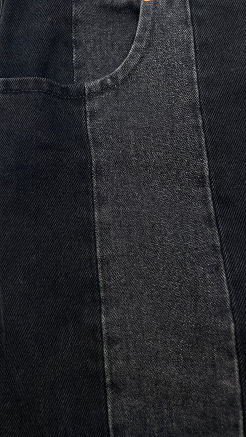 Pantaloni patchwork righe
