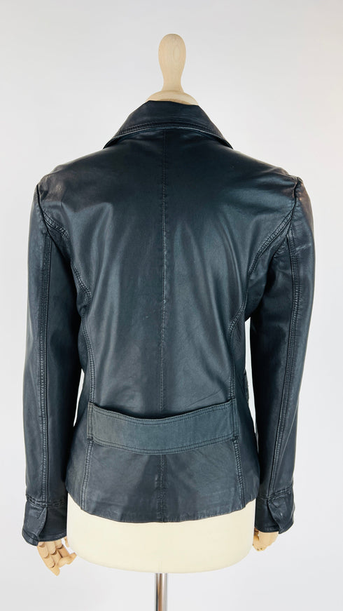 Giacca in pelle corta