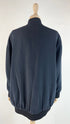 Bomber blu con zip
