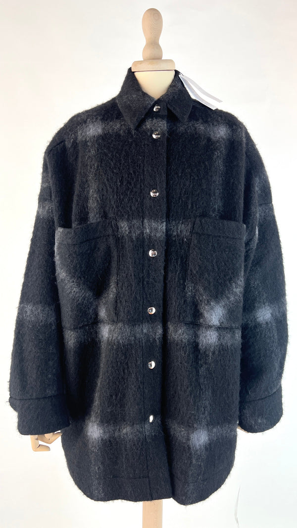 Giacca tartan con cartellino