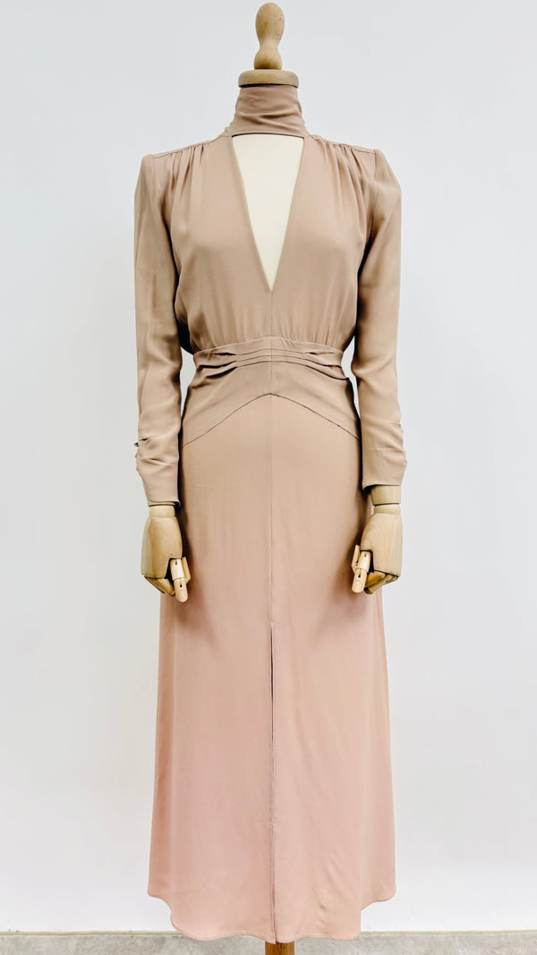 Abito midi con cut-out