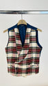 Giacca tartan con gilet