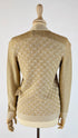 Cardigan maglia dorata