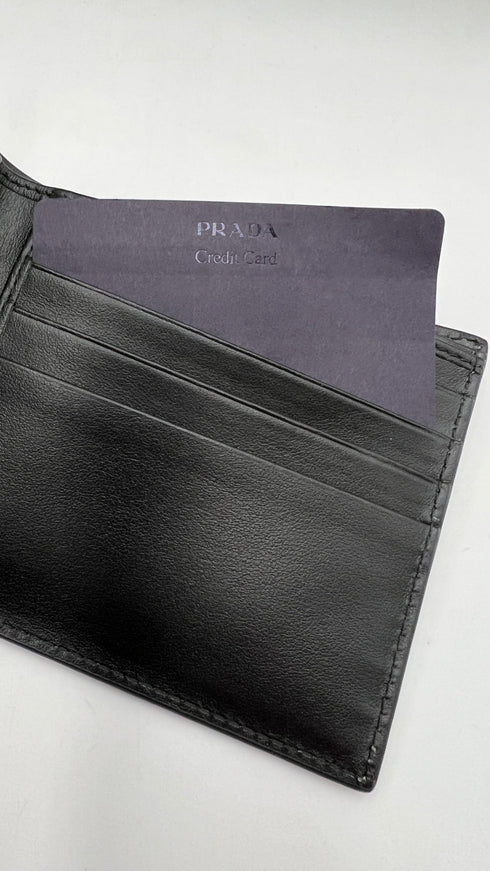 Triangle Bi-Fold Wallet Argento
