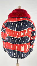 Piumino logo all-over Moncler grenoble