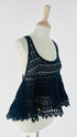 Top smanicato a crochet