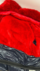 Piumino logo all-over Moncler grenoble