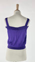 Top in maglia con volant