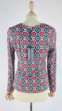 Longsleeve geometrica con cartellino Camicetta snob