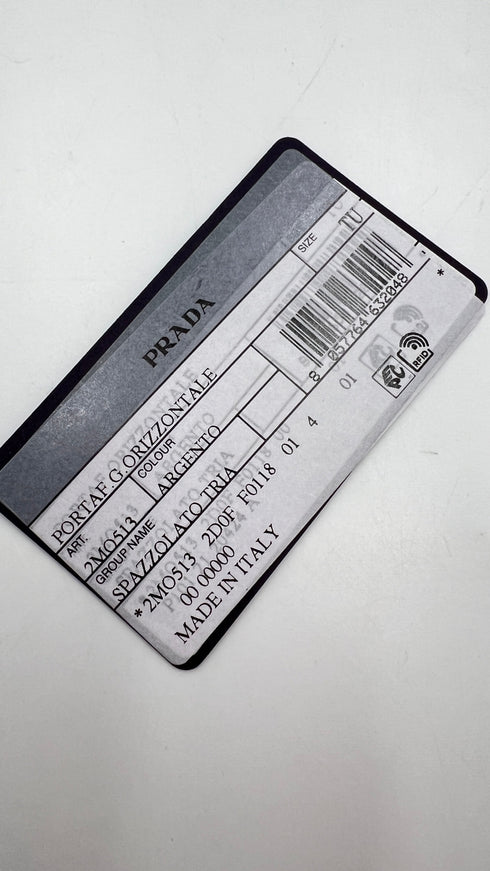 Triangle Bi-Fold Wallet Argento