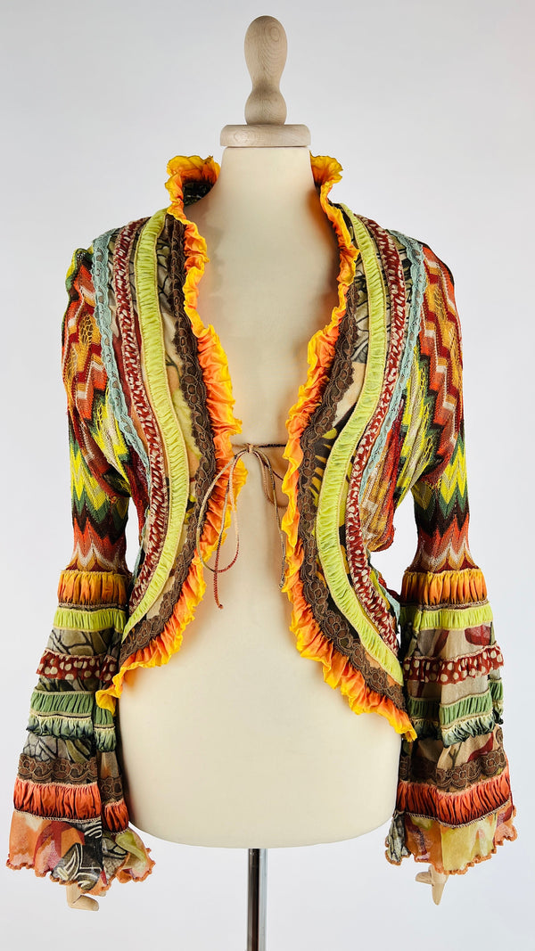 Cardigan muulticolor a zig-zag