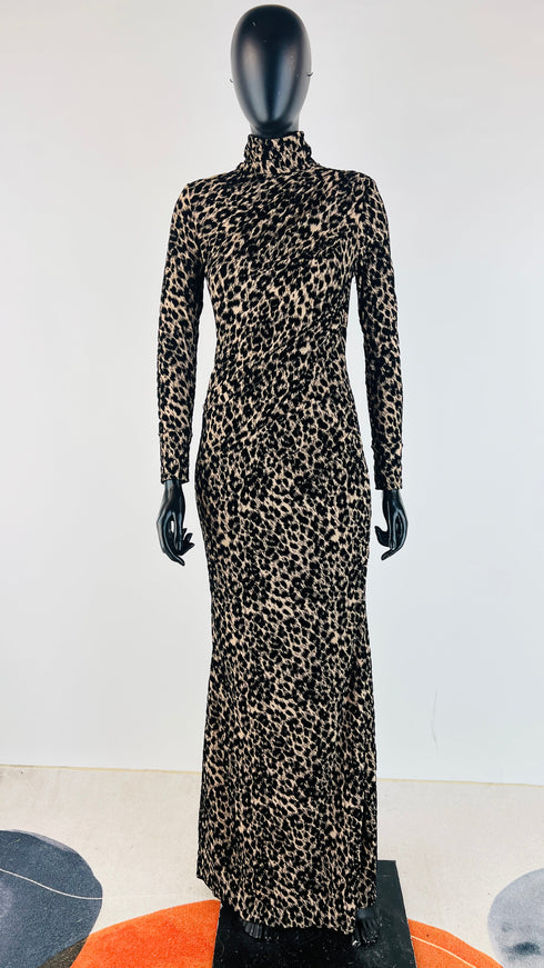 Abito lungo animalier