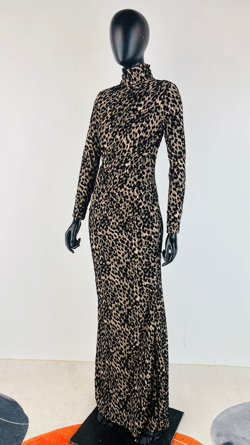 Abito lungo animalier