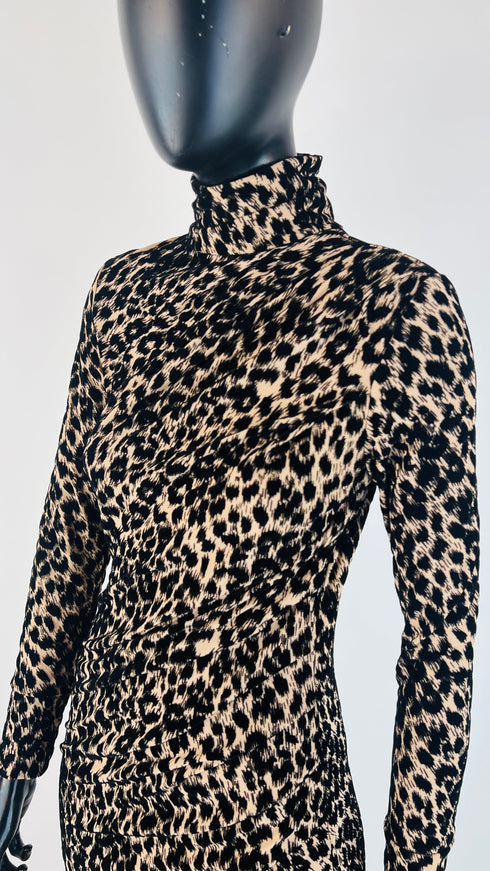 Abito lungo animalier