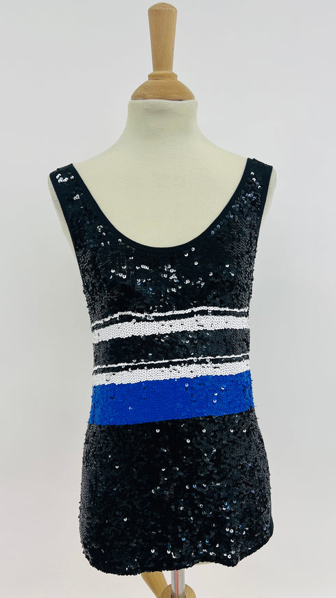 Top paillettes