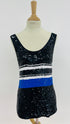 Top paillettes