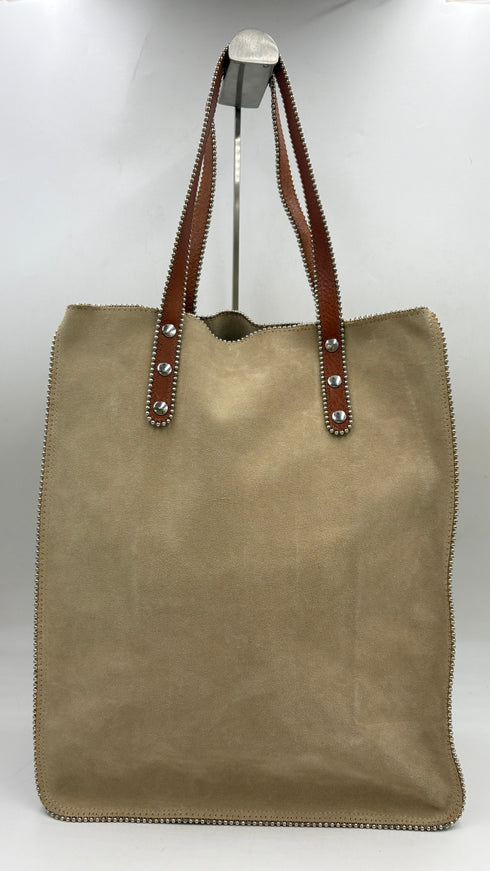 Tote-bag animalier in suede