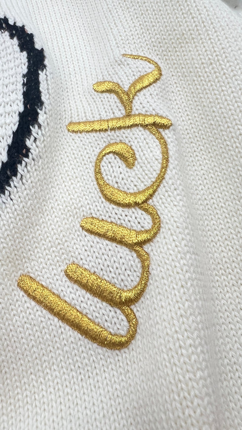 Maglia "Good Luck" con cartellino