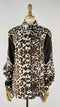 Camicia in seta animalier