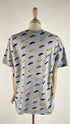 T-shirt con stampa baffi