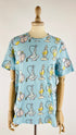 T-shirt girocollo in cotone stampato